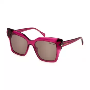 Blumarine Women's Sunglasses SBM832S5401BV Butterfly Acetate Black Grey Gradient UV400