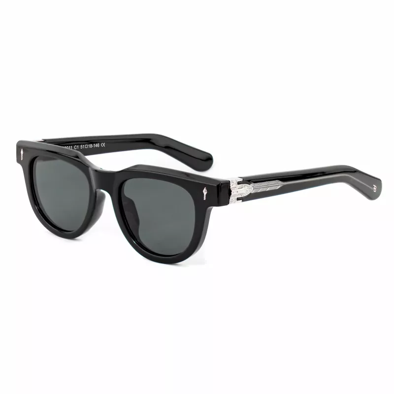 BOBROFF BFG0011-C1 Unisex Päikeseprillid - Klassikaline täisraamiga plastraam UV400 kaitsega