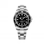 BOBROFF MAN BF0001J1 Analoogkvartskell 44mm Musta Siibriga Nahkrihm