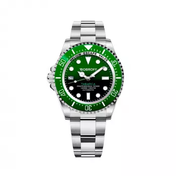 BOBROFF MAN BF0002ibv Analoogkvartskell 42mm Musta Sihtnumbri ja Nahkrihmaga