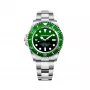 BOBROFF MAN BF0002ibv Analoogkvartskell 42mm Musta Sihtnumbri ja Nahkrihmaga