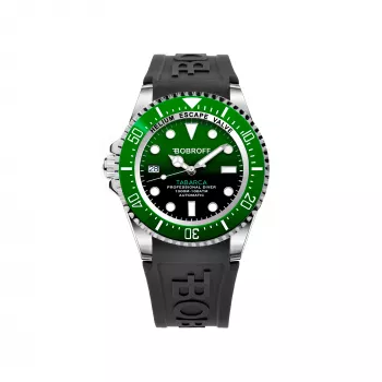 BOBROFF MAN BF0002ibvBFS Analoogkvartskell 42mm Musta numbrilaud ja nahkrihm