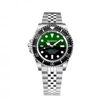 BOBROFF MAN BF0002iJ 42mm Analoogkvartskell Must Sihtnumber Must Nahkrihm