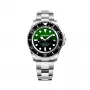 BOBROFF MAN BF0002J1 Analoogkvartskell 44mm Musta numbrilaual ja ehtsa nahast rihmaga
