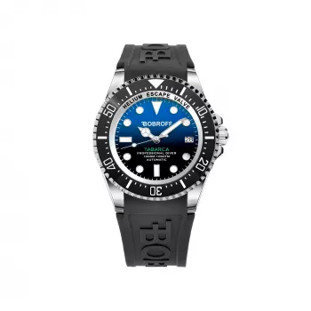 BOBROFF MAN BF0003-BFSTN Analoogkvartskell 42mm Sinine Sihtnäidik Pruun Nahkrihm