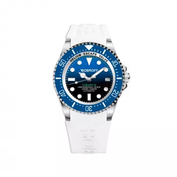 BOBROFF MAN BF0003baBFSTB 42mm Kvartskell Analoog Musta Sihtnumbriga Nahkrihm