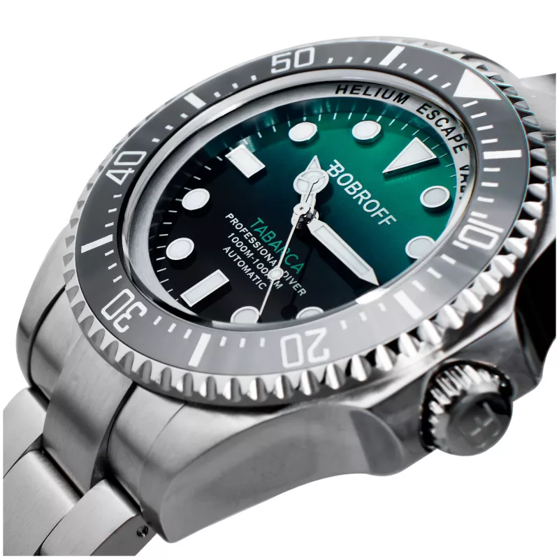 BOBROFF MAN BF002 Analoogne Kvartskell 44mm Must Nahkrihm