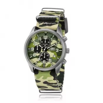 BOBROFF MAN BF0020 Analoogkvartskell 42mm Roostevaba teras Must Nahk
