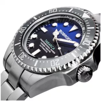 BOBROFF MAN BF003 Analoogkvartskell 44mm Musta Sihtnumbri ja Ehtsa Nahast Rihmaga
