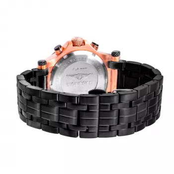 BOBROFF MAN BF1001M15M 44mm Analoog Kvartskell Musta Sihtnumbri ja Ehtsa Nahkrihmaga