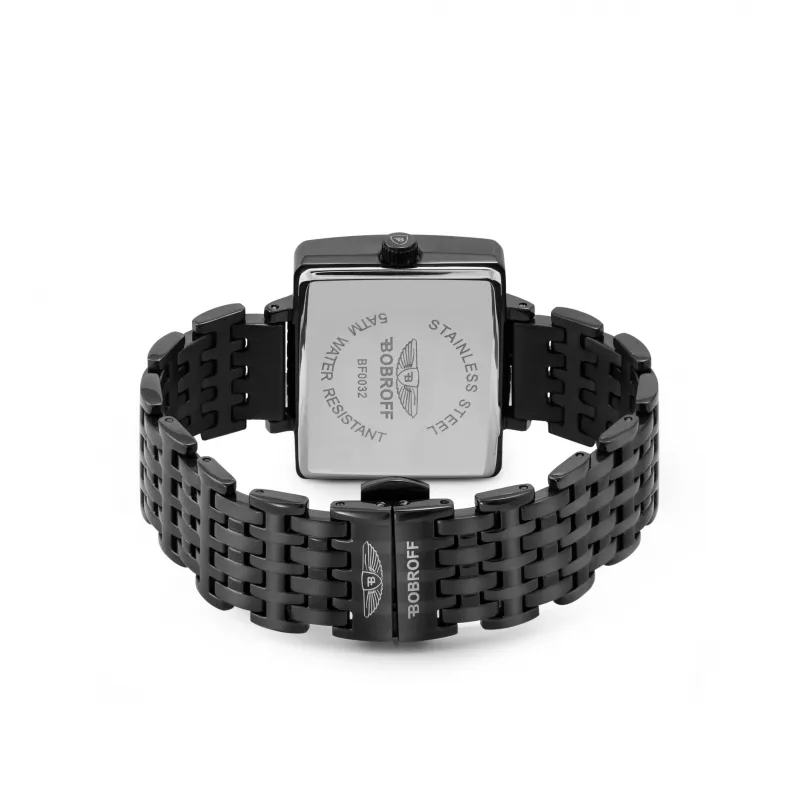 BOBROFF Naiste BF0032 kvartsanaloogkell 36mm valge sihverplaat mustast nahast rihm