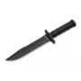 BOKER MAGNUM John Jay survival-nuga 02SC004 fikseeritud teraga 440A roostevabast terasest clip point saehambaga alumiiniumist käepide koos ellujäämiskomplekti ja ABS-tupega
