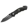 Boker Magnum USN Seals nuga 01MB856 fikseeritud teraga taktikaline nuga, 440A roostevaba teras clip point kombineeritud tera, G-10 käepide, Kydex tupp, must
