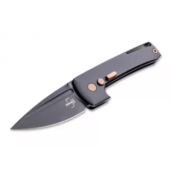 Böker Plus Harlock Mini Flipper Nuga D2 Teras G10 Must