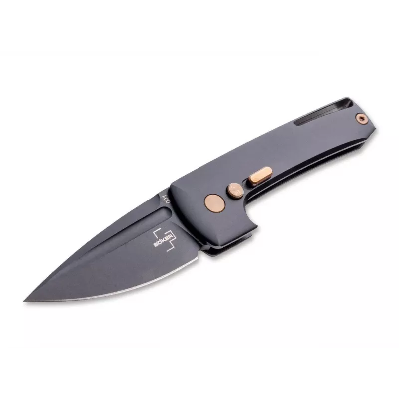 Böker Plus Harlock Mini Flipper Nuga D2 Teras G10 Must