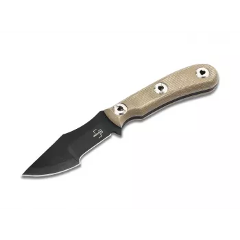 Boker Plus Micro Tracker 2.0 fikseeritud teraga nuga, 154CM stonewash drop point, Micarta käepide, Kydex ümbris