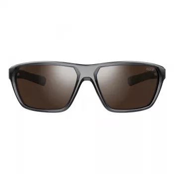 BOLLE BS045002-S Unisex Sportpäikeseprillid - Matt Must Raam, Halli Varjundiga Läätsed, 63/15/130 mm