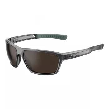 BOLLE BS045002-S Unisex Sportpäikeseprillid - Matt Must Raam, Halli Varjundiga Läätsed, 63/15/130 mm