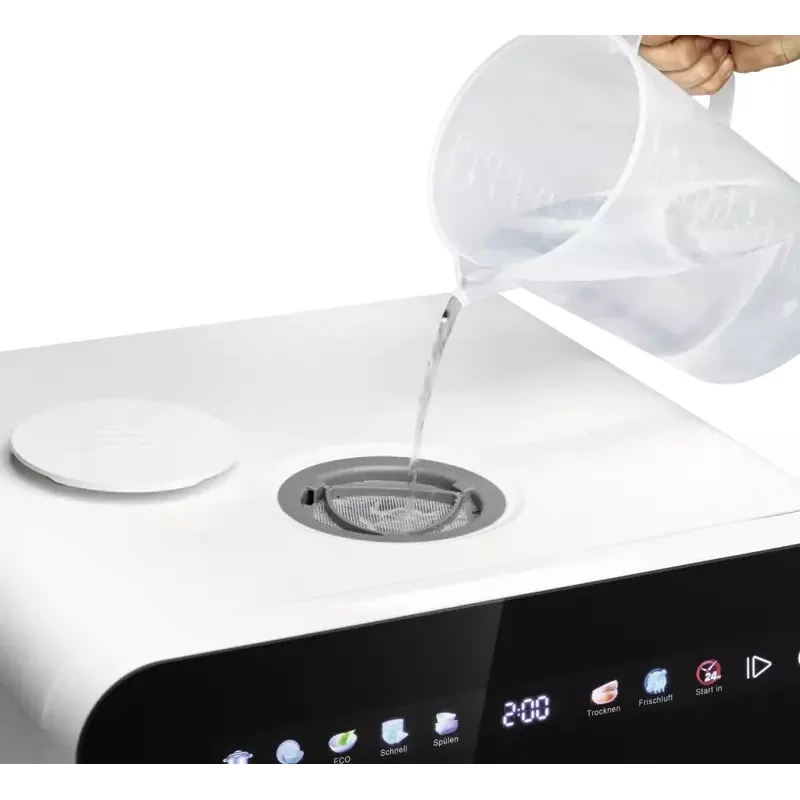 Bomann TSG 5702 lauanõudepesumasin valge, 5L veepaagiga, 2 katet, 6 programmi, energiaklass F