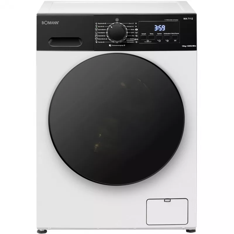 BOMANN WA 7112 Südakujuline vahvlimasin, 1000 W, valge/must