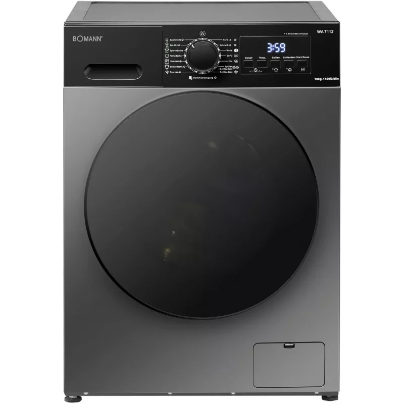 BOMANN WA 7112 Titan südamekujuline vahvlimasin, 800 W, titaan/must