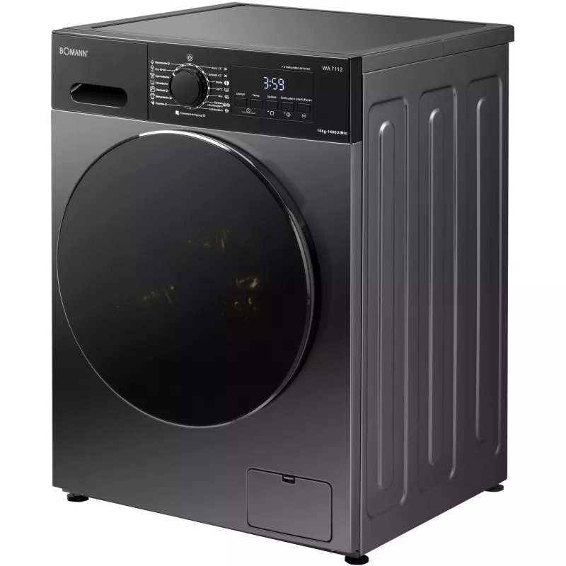 BOMANN WA 7112 Titan südamekujuline vahvlimasin, 800 W, titaan/must