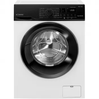 BOMANN WA 7162 Eestlaetav Pesumasin, 7 kg, 1400 p/min, Valge/Must