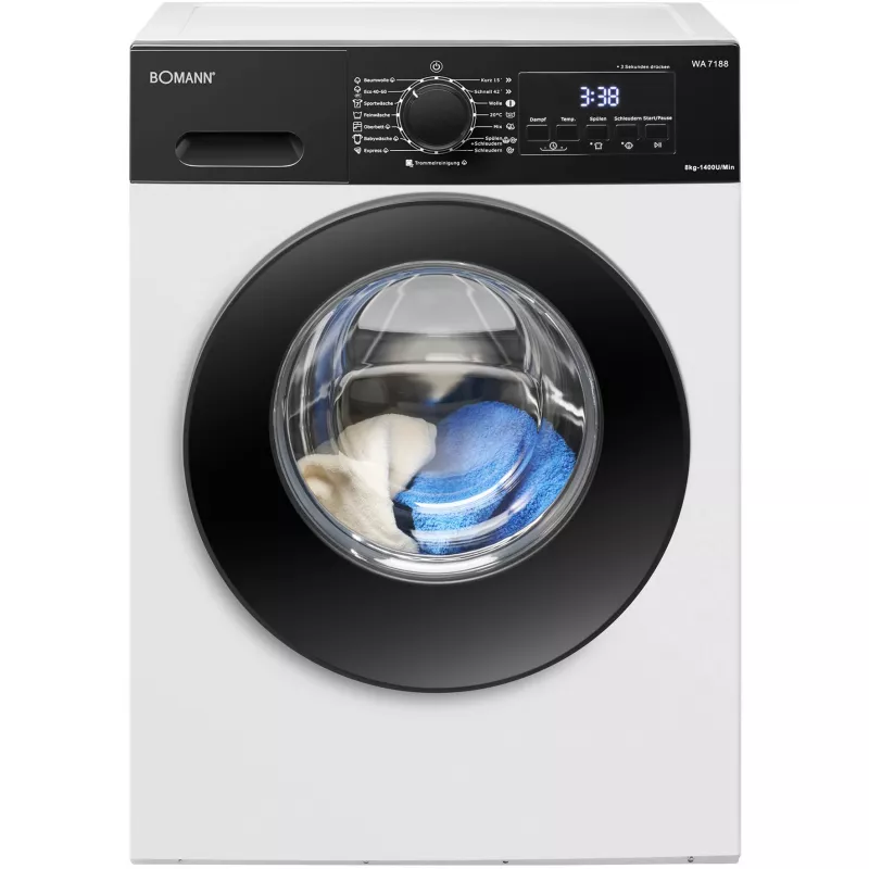 BOMANN WA 7188 Südakujuline vahvlimasin, 1300 W, valge/must