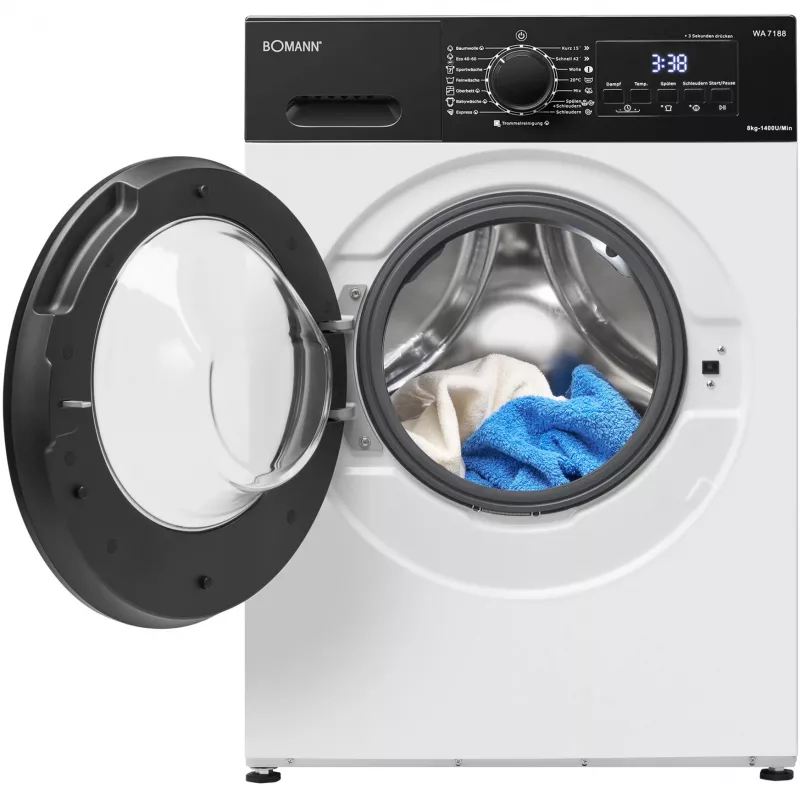 BOMANN WA 7188 Südakujuline vahvlimasin, 1300 W, valge/must