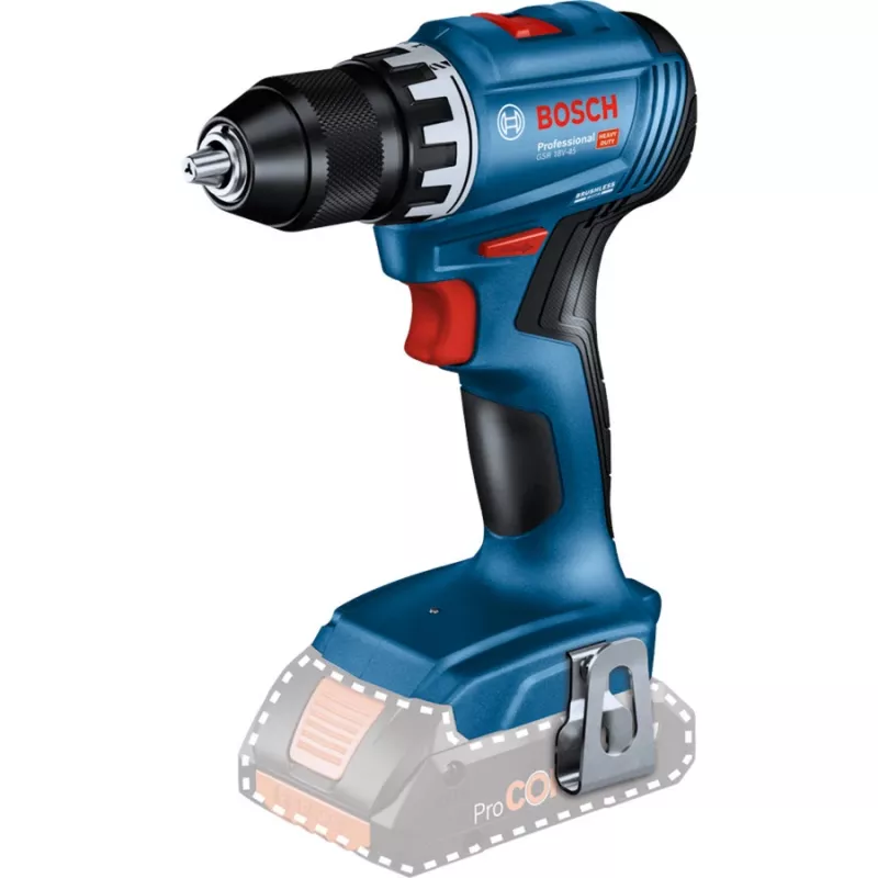 Bosch 18V Professional Set Löökpuur GBH 18V-22 + Puurkeeraja GSR 18V-45 - (sinine/must, 2x Li-Ion aku 4.0Ah, löökpuuritera ja otsikukomplekt, tööriistakott) (0615V0003D)