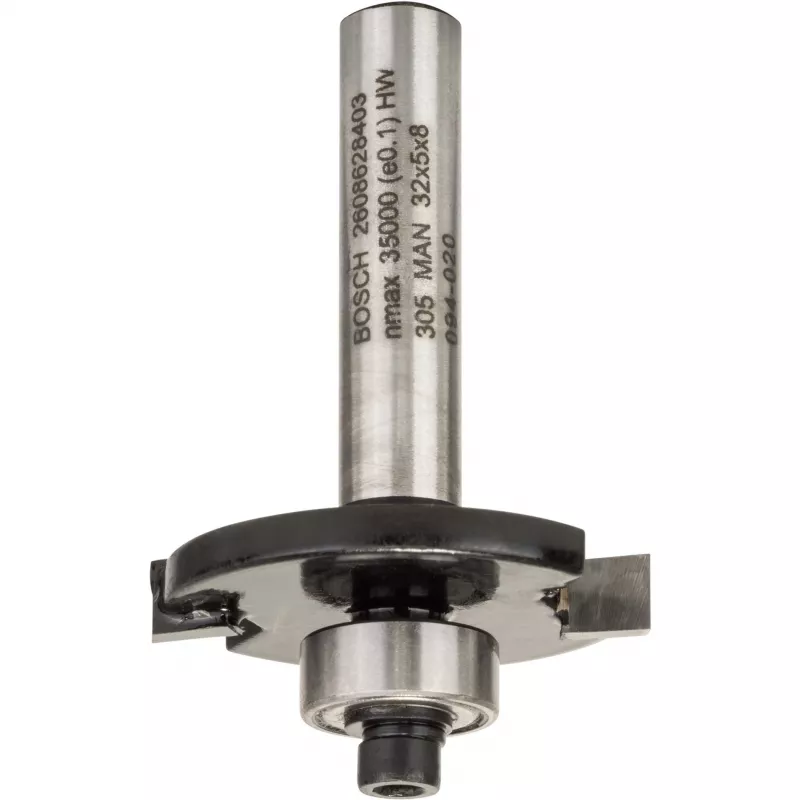 Bosch Accessories 2608628403 kõvasulamist soonfrees, 32 mm lõikeläbimõõt, 8 mm vars, 51 mm pikkus