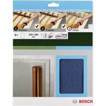 Bosch Accessories 2609256C43 käsitsi lihvimise paberi komplekt, tera 40/80/120, 230 x 280 mm, 1 komplekt