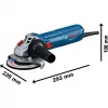 Bosch Nurklihvija GWS 12-125 Professional + Teemantlõikeketas Sinine 1,200 W (06013A6102)