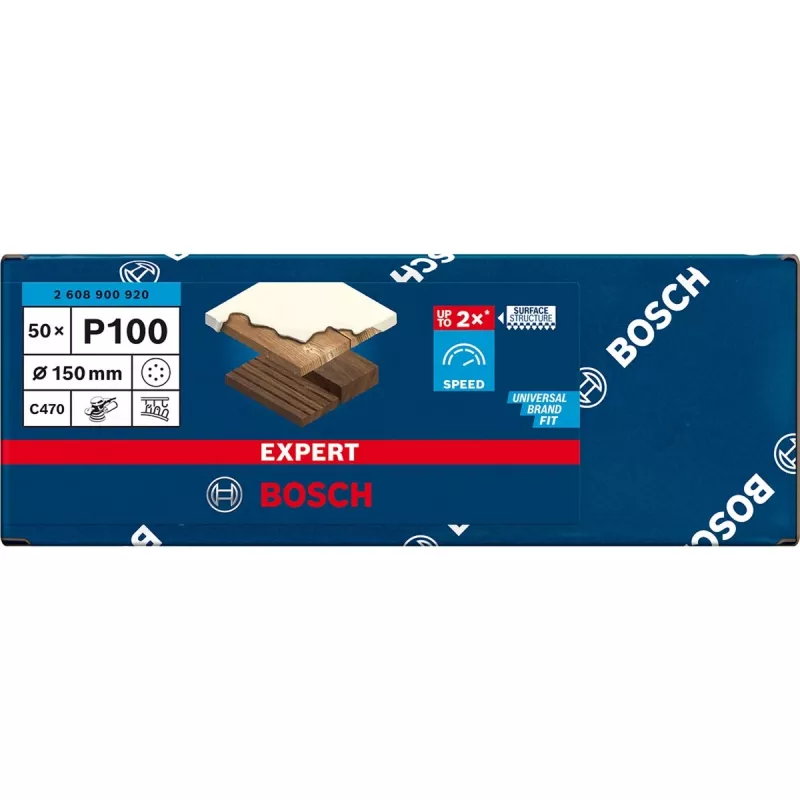 Bosch EXPERT C470 lihvimisketas 150 mm tera 100, 50-pakk 2608900920