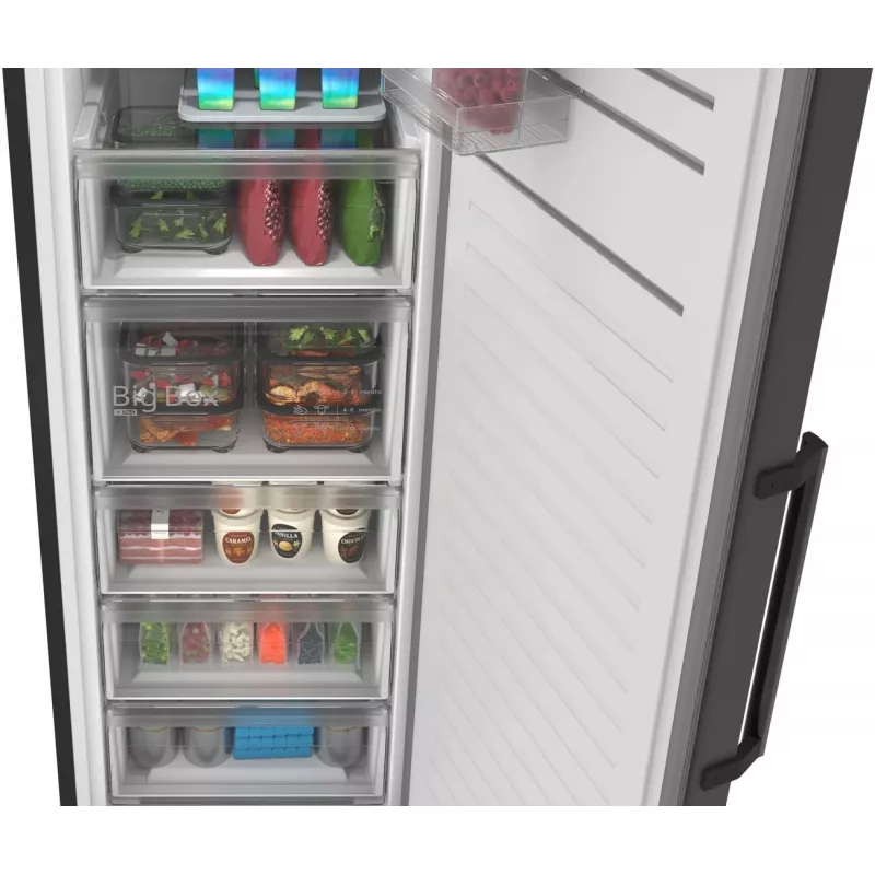 Bosch GSN36VCCG eraldiseisev püstik-sügavkülmik, NoFrost, 242 L, E energiaklass, roostevaba välimus