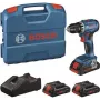 Bosch GSR 18V-45 Professional 18V juhtmeta trell-kruvikeeraja koos 3x 2,0Ah Li-Ion akuga, 45 Nm harjata, L-BOXX 102, laadija 0615A5002N