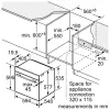 Bosch HBG7341B1 Series 8 Sisseehitatud Elektriahi, 71L, Pürolüütiline Isepuhastuv, Must, 60 cm