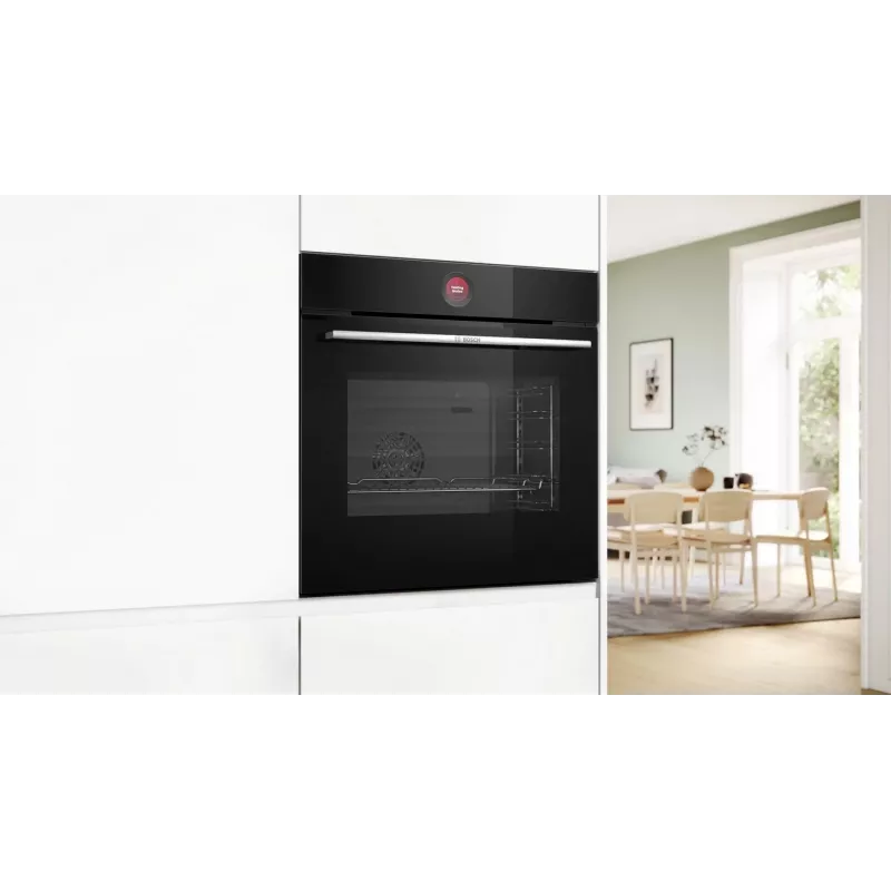 Bosch HBG7341B1 Series 8 Sisseehitatud Elektriahi, 71L, Pürolüütiline Isepuhastuv, Must, 60 cm