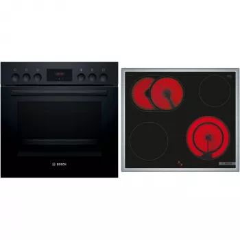 Bosch HND211LB2 Must komplekt: sisseehitatud ahi ja induktsioonpliit (HEF113BB0 + NKN645GA2E)