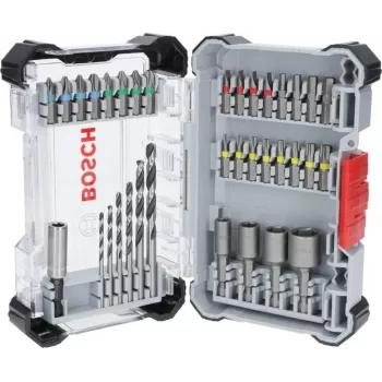 Bosch HSS Extra Hard 35-osaline metallipuuride komplekt plastkassetis (2607017726)