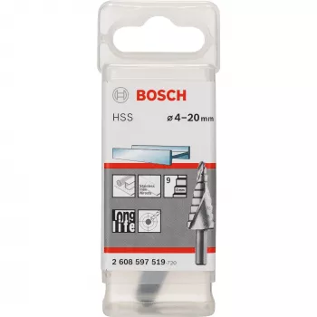 Bosch HSS astmepuur 4-20 mm, 3-kandiline vars, 70,5 mm pikkus 2608597519