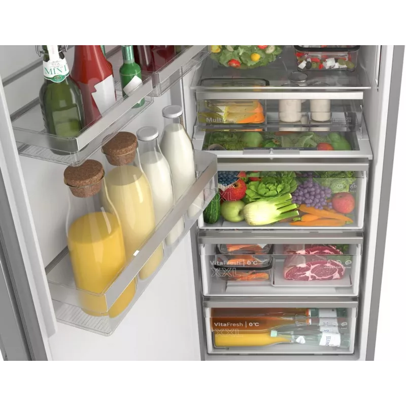 Bosch KSN36AICM vabaltseisev külmik-sügavkülmik, 302L, NoFrost, Inox-look, energiaklass C