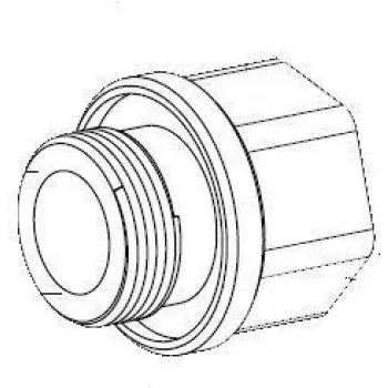 Bosch MIC seeria M25 kuni 3/4 tolline NPT kaablikaitse adapter (MIC-M25XNPT34)
