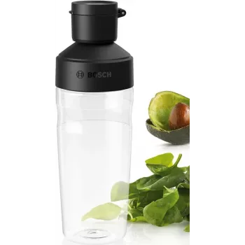 Bosch MMZV0BT1 ToGo pudel 500 ml Tritan must/läbipaistev VitaPower blenderitele