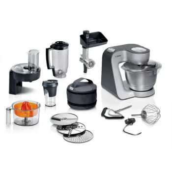 Bosch MUM58359 Köögikombain Ruby Red/Hõbe 1000W 3.9L Roostevabast terasest kauss