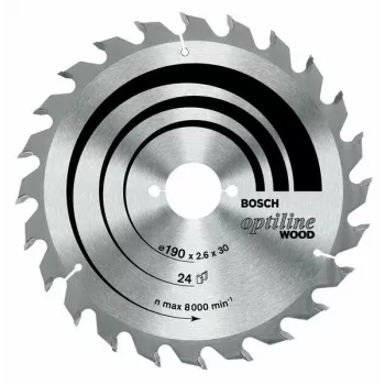 Bosch Optiline puidust ketassaeketas 190mm x 30mm x 24T