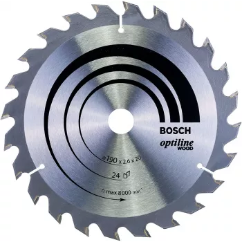 Bosch Optiline puidust ketassaeketas 190mm x 30mm x 24T