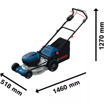 BOSCH POWERTOOLS Juhtmeta muruniiduk GRA 18V2-46SP Professional, 36V (2x18V), sinine, 2x 5,5 Ah liitiumioonaku, laadija