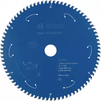 BOSCH POWERTOOLS Expert alumiiniumi ketassaag 254mm x 30mm ava, 78 hammast, HLTCG, juhtmeta lauasaagidele