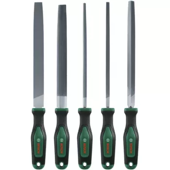 BOSCH POWERTOOLS Viilide komplekt, 5-osaline, 200 mm, roheline/must